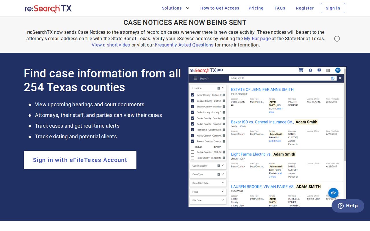 Culberson County criminal case record search through re SearchTX