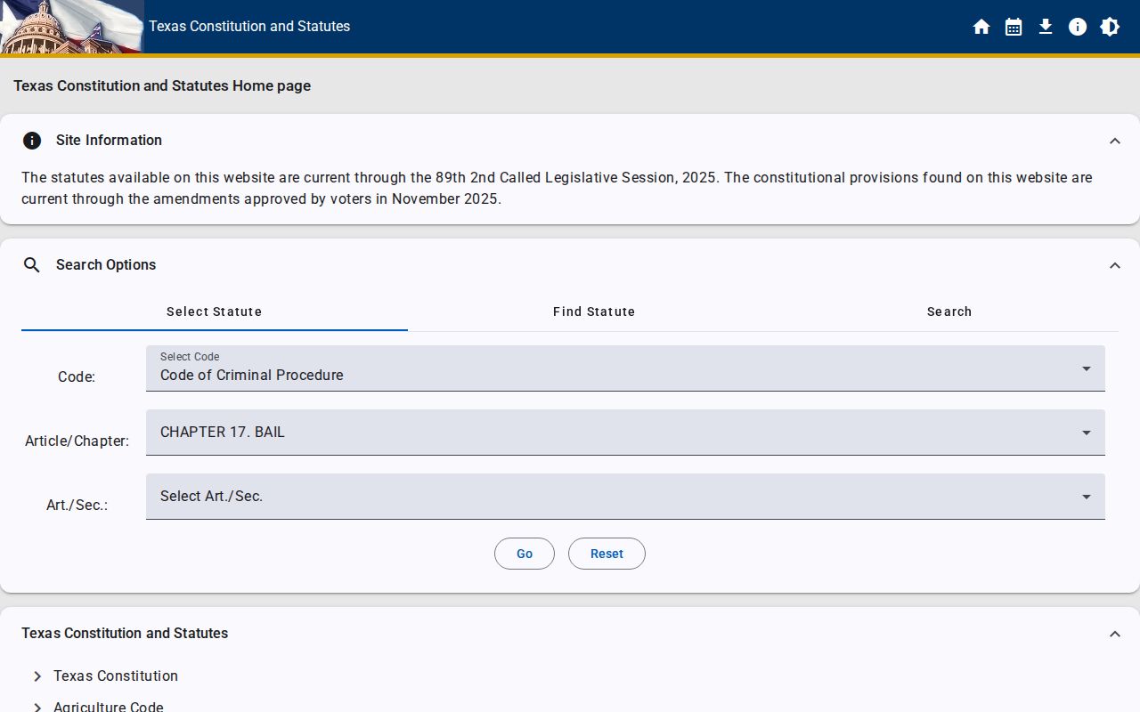 Culberson County arrest bail and bond provisions